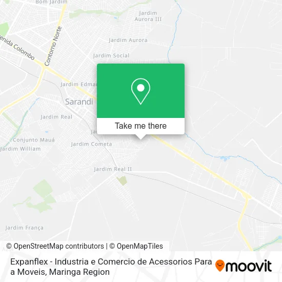 Expanflex - Industria e Comercio de Acessorios Para a Moveis map