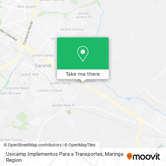 Mapa Usicamp Implementos Para a Transportes