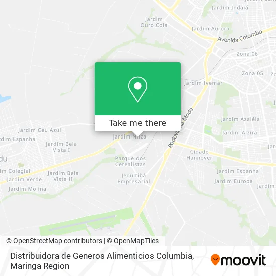 Distribuidora de Generos Alimenticios Columbia map