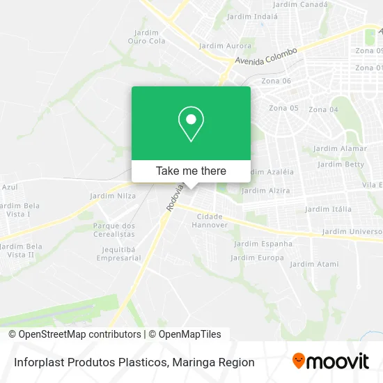 Inforplast Produtos Plasticos map