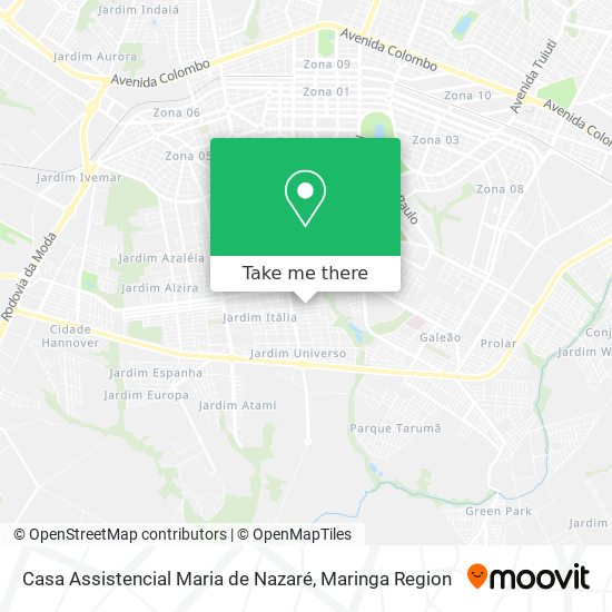 Casa Assistencial Maria de Nazaré map