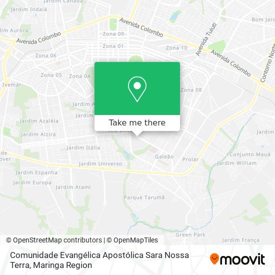 Comunidade Evangélica Apostólica Sara Nossa Terra map