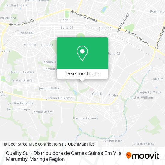 Quality Sui - Distribuidora de Carnes Suínas Em Vila Marumby map