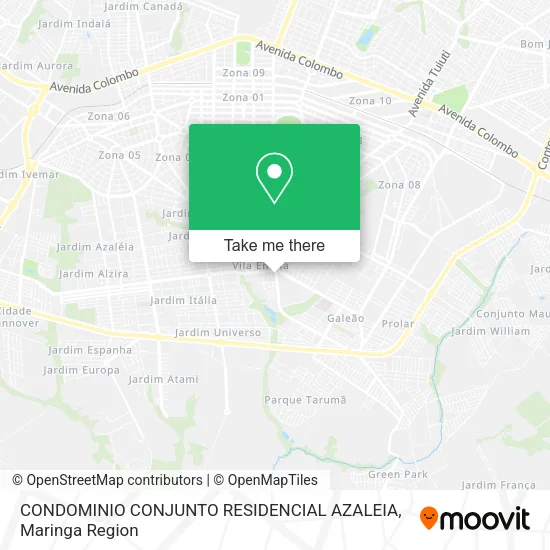 CONDOMINIO CONJUNTO RESIDENCIAL AZALEIA map