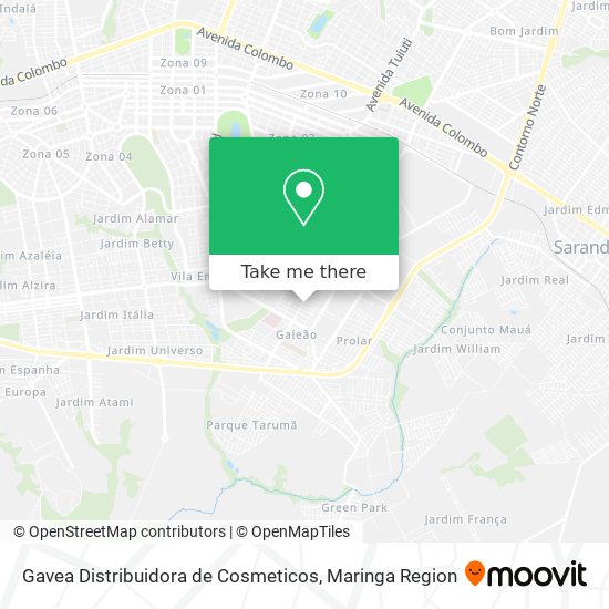 Gavea Distribuidora de Cosmeticos map