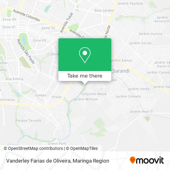 Vanderley Farias de Oliveira map