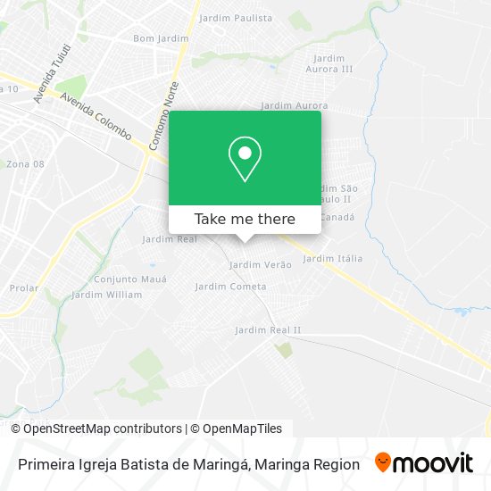 Primeira Igreja Batista de Maringá map