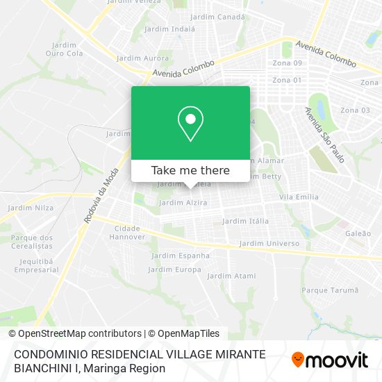 CONDOMINIO RESIDENCIAL VILLAGE MIRANTE BIANCHINI I map