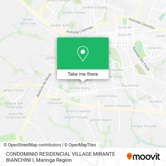 CONDOMINIO RESIDENCIAL VILLAGE MIRANTE BIANCHINI I map