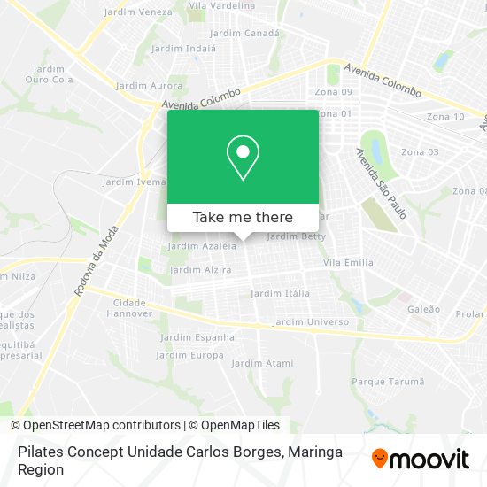 Pilates Concept Unidade Carlos Borges map