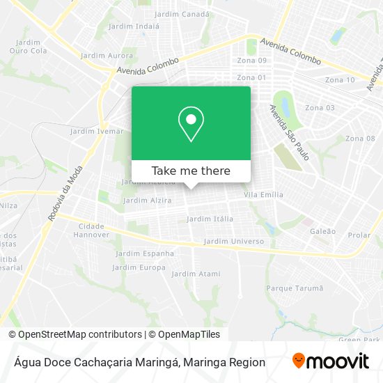 Água Doce Cachaçaria Maringá map