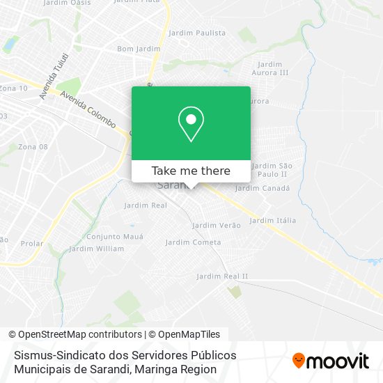 Sismus-Sindicato dos Servidores Públicos Municipais de Sarandi map