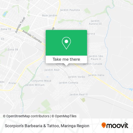 Scorpion's Barbearia & Tattoo map