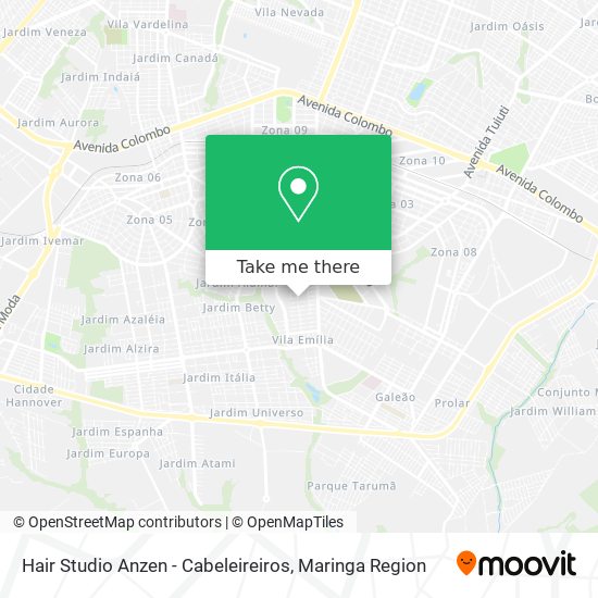 Hair Studio Anzen - Cabeleireiros map