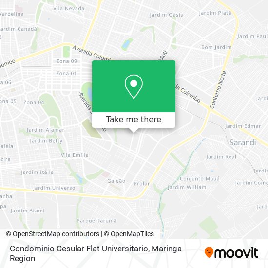 Condominio Cesular Flat Universitario map