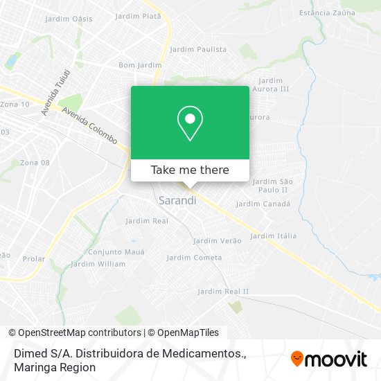 Dimed S / A. Distribuidora de Medicamentos. map