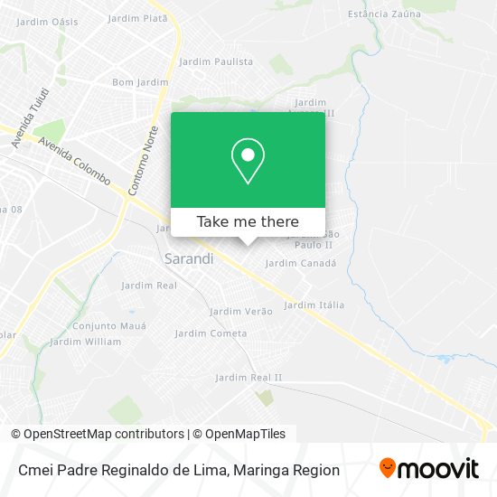 Cmei Padre Reginaldo de Lima map