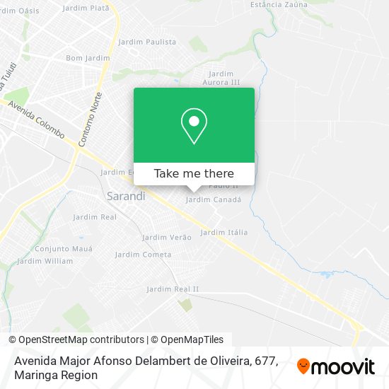 Avenida Major Afonso Delambert de Oliveira, 677 map