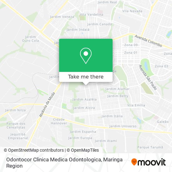 Odontocor Clinica Medica Odontologica map