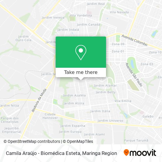 Camila Araújo - Biomédica Esteta map