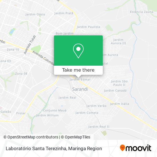 Laboratório Santa Terezinha map