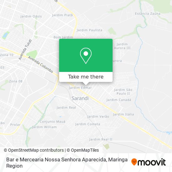 Bar e Mercearia Nossa Senhora Aparecida map