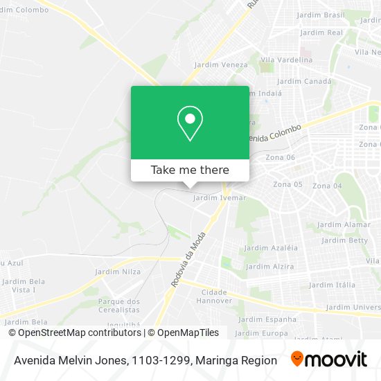Avenida Melvin Jones, 1103-1299 map