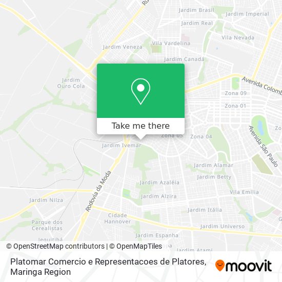 Platomar Comercio e Representacoes de Platores map