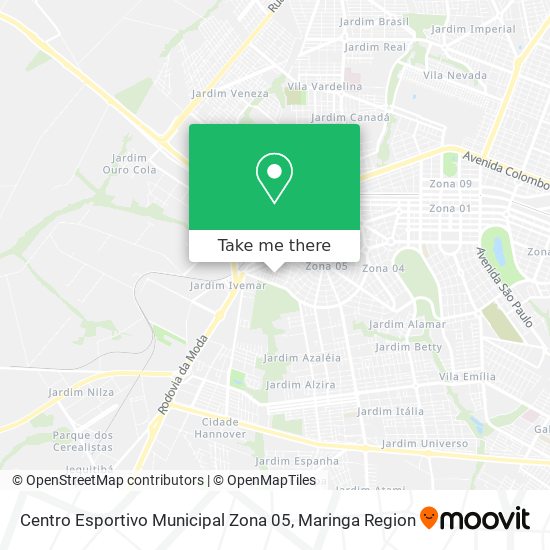 Centro Esportivo Municipal Zona 05 map