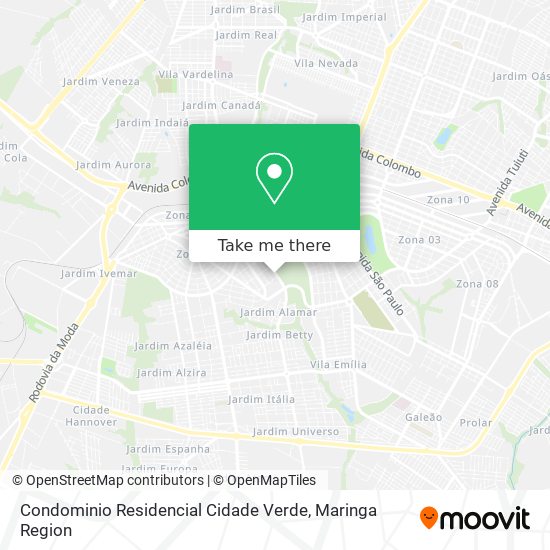 Condominio Residencial Cidade Verde map