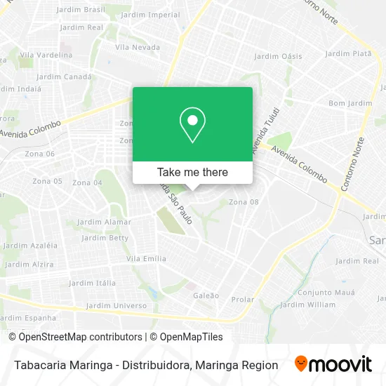 Tabacaria Maringa - Distribuidora map