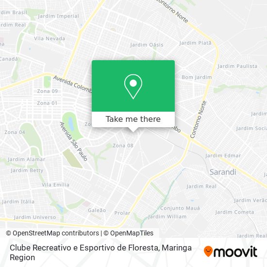 Mapa Clube Recreativo e Esportivo de Floresta