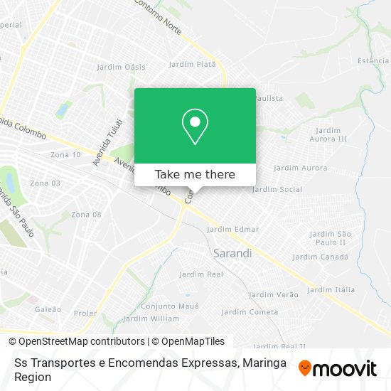 Ss Transportes e Encomendas Expressas map