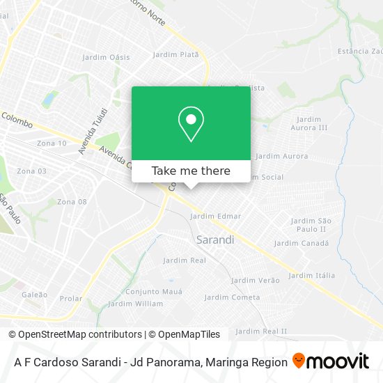 Mapa A F Cardoso Sarandi - Jd Panorama