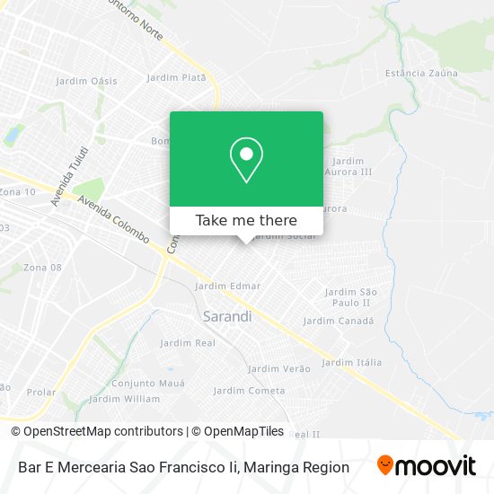 Bar E Mercearia Sao Francisco Ii map