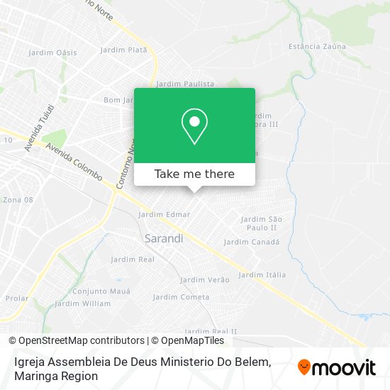 Mapa Igreja Assembleia De Deus Ministerio Do Belem