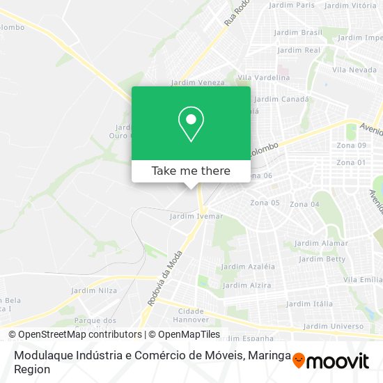 Modulaque Indústria e Comércio de Móveis map