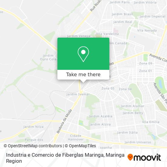 Industria e Comercio de Fiberglas Maringa map