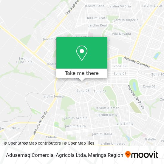 Mapa Adusemaq Comercial Agricola Ltda