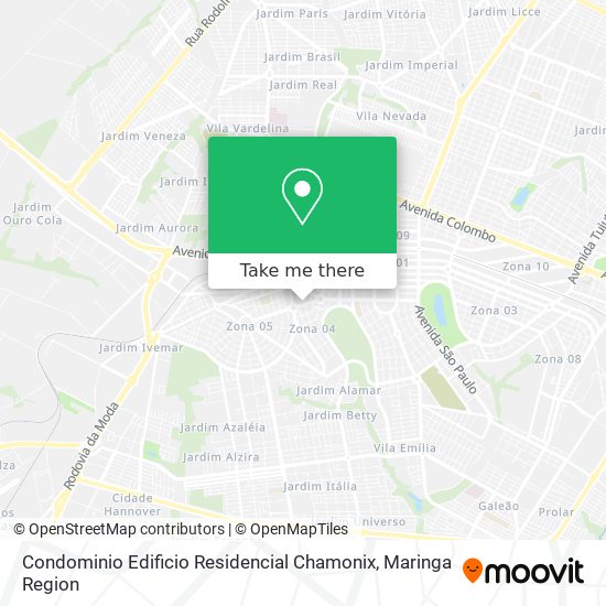 Condominio Edificio Residencial Chamonix map