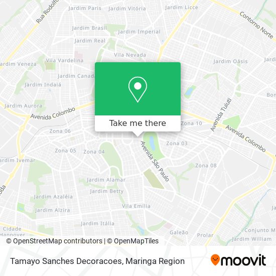Tamayo Sanches Decoracoes map