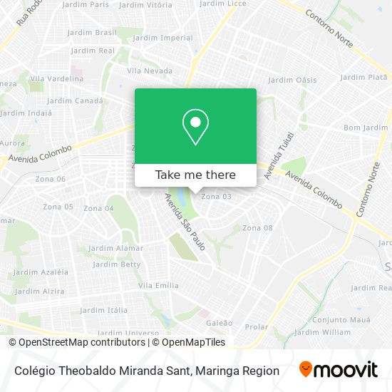 Colégio Theobaldo Miranda Sant map