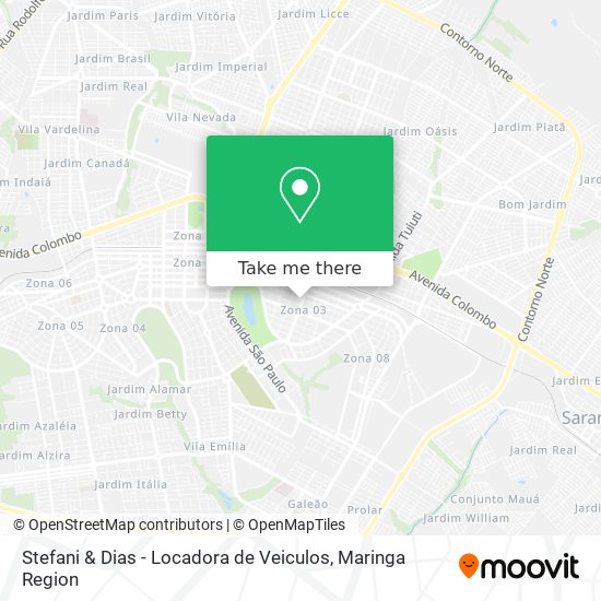 Stefani & Dias - Locadora de Veiculos map