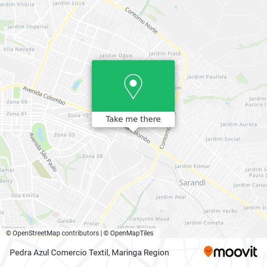 Pedra Azul Comercio Textil map