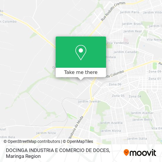 DOCINGA INDUSTRIA E COMERCIO DE DOCES map