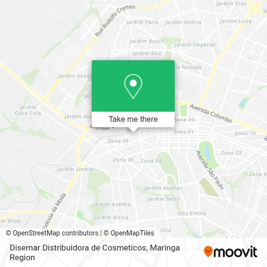 Disemar Distribuidora de Cosmeticos map