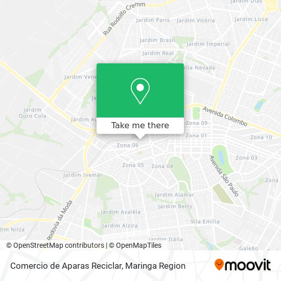 Mapa Comercio de Aparas Reciclar