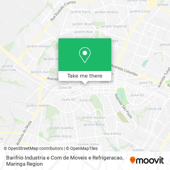 Barifrio Industria e Com de Moveis e Refrigeracao map