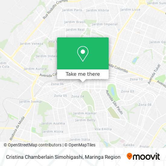 Cristina Chamberlain Simohigashi map