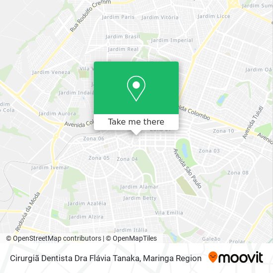 Cirurgiã Dentista Dra Flávia Tanaka map